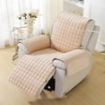 thumbnail image 4 of SHANNA Recliner Chair Cover Flannel Sofa Slipcover Anti-Slip Furniture Protector Armrest Backrest for Pets Kids（Camel）, 4 of 11