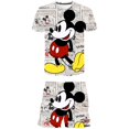 thumbnail image 1 of Ropa de bebé Mickey Mouse, conjuntos de ropa de verano para niños, camisetas de moda + Pantalones cortos, traje de 2 uds, ropa para niños, conjuntos de Mickey 8T Gao Jinjia LED, 1 of 2