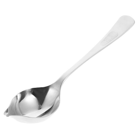 

1pc Stainless Steel Seasoning Spoon Sauce Spoon Tableware for Home (Silver)