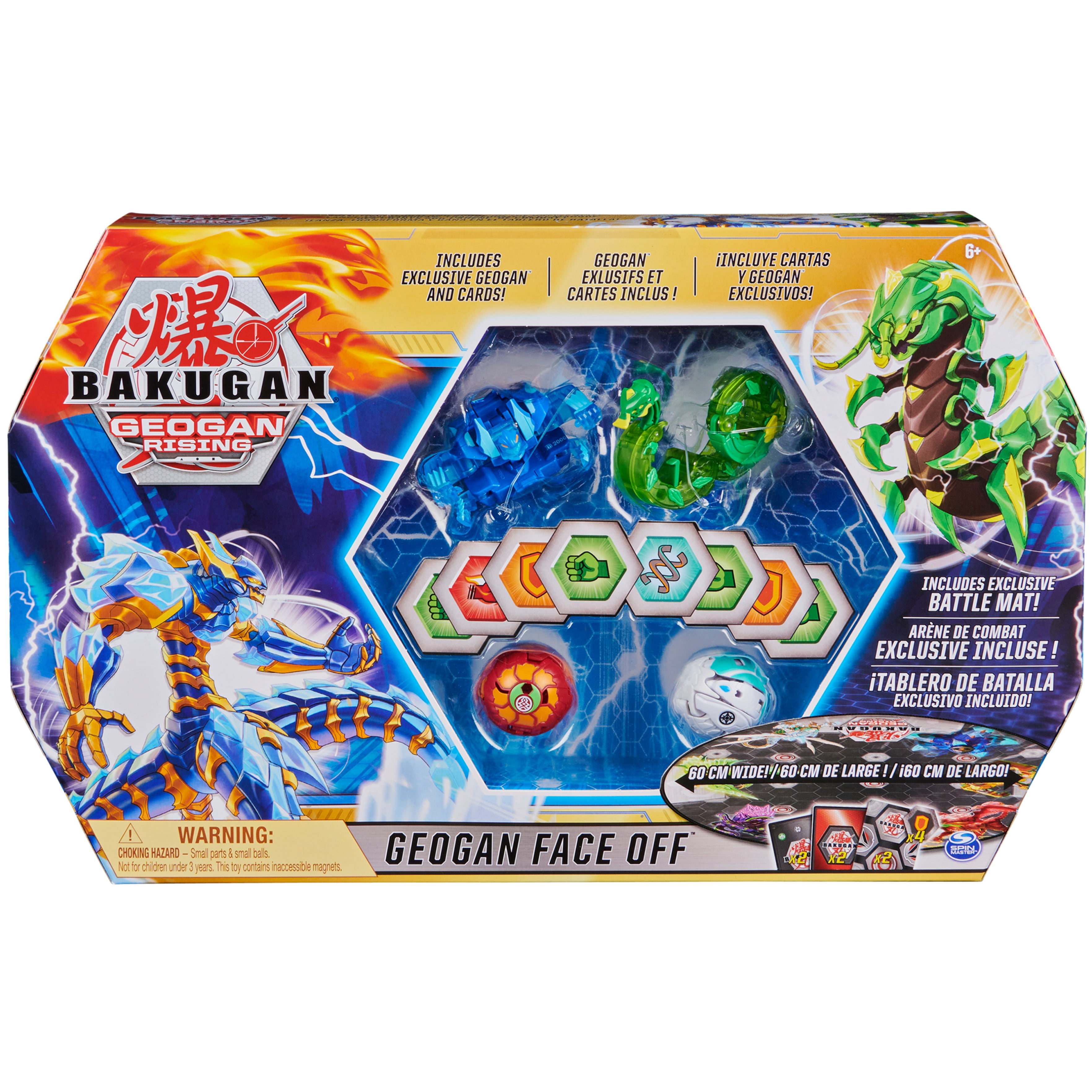 Bakugan Geogan Face Off Bundle with 4 Bakugan and Mat (Walmart Exclusive)