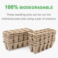thumbnail image 3 of GROWNEER 24 Packs Peat Pots Seed Starter Trays, 240 Cells Biodegradable Seedling Pots Germination Trays, Organic Plant Starter Kit with 15 Pcs Plant Labels, 3 of 6