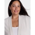thumbnail image 3 of Terra and Sky Women's Plus Core Duster Cardigan with Long Sleeves, Lightweight,Sizes 0X-5X, 3 of 4
