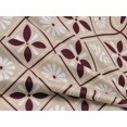 thumbnail image 4 of oneOone Rayon Light Beige Fabric Floral & Tiles Moroccan Sewing Craft Projects Fabric Prints By Yard 56 Inch Wide, 4 of 6