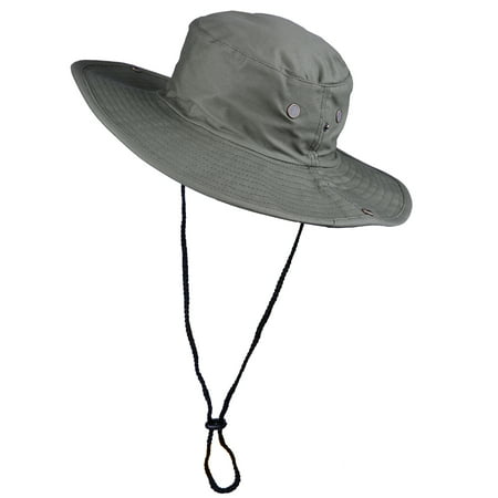 HDE Men's Bucket Hat Side Snap Boonie Hat Outdoor UV Sun Protection ...
