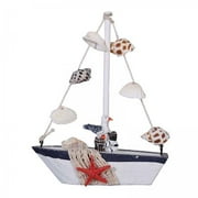 kowaku 3xSailboat Model Decor Ornament Wooden Sailing Boat Lightweight for Desk Seagull