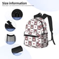 thumbnail image 5 of Daiia Gnomes and Hearts School Backpack for Men Women, Unisex Large Waterproof Bookbag Schoolbag Casual Daypack for High School/College/Teens/Travel/Work Black, 5 of 8