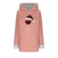 thumbnail image 4 of Women Fall Clothes Round Neck Pullover Sweatshirt Long Sleeve Hoodies Wine Glass Print Christmas Top Fall Fashion Must Haves My Items, 4 of 6