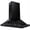 Black, variant on KOSTCH 48 inch Convertible Ducted Wall-Mount Range Hood, 1200 CFM Kitchen Vent Hood with 3 Speed Exhaust Fan & LED Light, Kitchen Range Hood with Touchscreen Control Panel & Remote Control