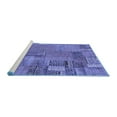 thumbnail image 2 of Ahgly Company Machine Washable Indoor Rectangle Patchwork Blue Transitional Area Rugs, 7' x 10', 2 of 4
