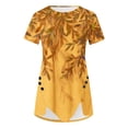 thumbnail image 5 of Fiudx Liquidación de Ofertas Flash Blusa Casual de Manga Corta con Estampado de Botones para Mujer, 5 of 5