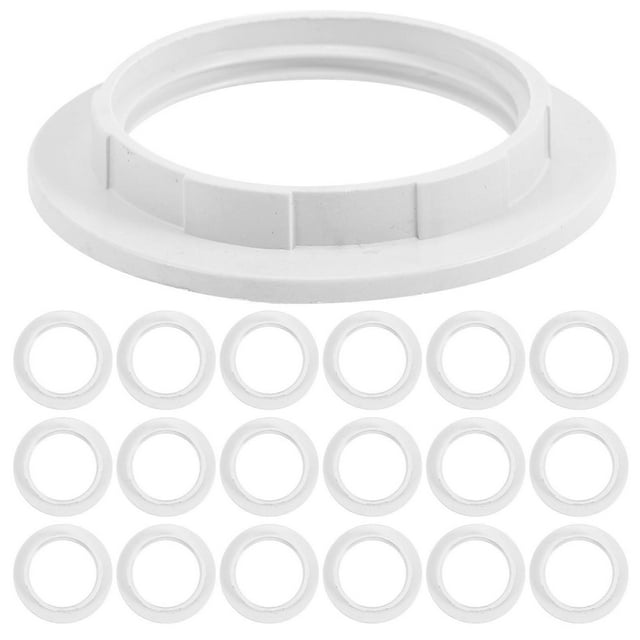 20pcs Lamp Shade Holder E27 Light Socket Collar Ring Replacement Lamp Shade Adapters