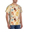 thumbnail image 2 of Bixox Men's Summer Travel Printed Short Sleeve Skinny Athletic T-Shirt, 2 of 6