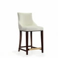 thumbnail image 5 of Shubert Counter Stool with Solid Wood Base in Ivory - Set of 2, 5 of 7