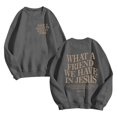 thumbnail image 6 of Women's Sweatshirts 2025 What A Friend We Have In Jesus Sweatshirt Christian Sweatshirts Pullover Sweatshirt for Women, 6 of 7