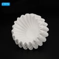 thumbnail image 3 of Uxcell 100Pcs 2-4 Cup White Coffee Filters Basket Disposable Paper Filter Drip Coffee Makers Universal Brewing 7.3*1.9", 3 of 6