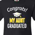 thumbnail image 4 of Inktastic Congrats My Aunt Graduated with cap Youth T-Shirt, 4 of 5