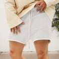 thumbnail image 2 of PIMSSY Men Casual Shorts Summer Loose Fit Washed Hem Comfortable Breathable Shorts For Daily Wear Home Relax Solid Color Outdoor Male Fashionable Bottoms, 2 of 5