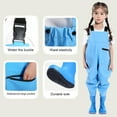 thumbnail image 5 of Juslio Girls Pants Unisex Child Casual Water Fishing Clothes Sea Waterproof Clothes Water Wading Clothes Blue, 5 of 5