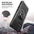 thumbnail image 2 of For T-Mobile REVVL 6x Pro 5G TMRV06P5G Robotic Ring Kickstand Cellphone Case - Black, 2 of 5