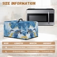 thumbnail image 5 of TSOVTHRID Microwave Cover for Countertop Convection Ovens, Dustproof Small Electrical Appliance Protector Kitchen Decor, Sea Turtle Blue Golden Marble Texture Print, 20.9"W x 15.7"D x 12.4"H, L, 5 of 7