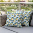 thumbnail image 4 of Outdoor Pillow Covers Pack of 2, Lemon Summer Flower Baroque Style Waterproof Throw Pillowcase Cushion Cases, Watercolor Floral Seamless Decorative Pillow Cover for Couch Sofa Home Bed Patio, 4 of 9