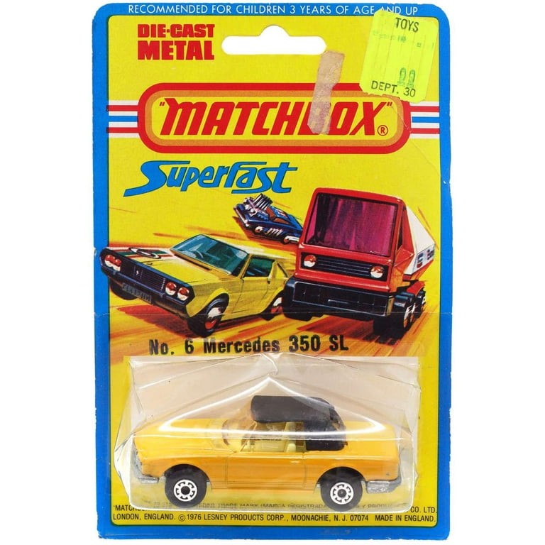 Matchbox Superfast No 6 Mercedes 350 SL Diecast Vehicle Walmart