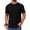 Black, variant on RICHCOIN Men's T Shirts Longline Curved Drop Tail Crewneck Short Sleeve Tee Hipster Fitted Shirt