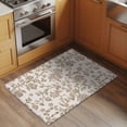 thumbnail image 3 of Farmhouse Khaki Large Area Rugs for Bedroom Living Room, Soft Non Slip Carpet Bedside Rug, Vintage Flower Leaf Botanical Plant Rectangular Floor Cover Kitchen Accent Rug 2'x3' for Dining Room/Office, 3 of 9