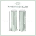 thumbnail image 5 of Exclusive Home Curtains Tassels Embellished Sheer Rod Pocket Curtain Panel Pair, 54x96, Linen, 5 of 7