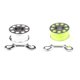 thumbnail image 3 of Carrete de Carrete de Dedo de Nailon para Buceo - 101,7 Pies 0,08 "8 Hebras Línea Trenzada Broche de Clip de Doble Extremo de Acero Inoxidabl - verde fluorescente Fluorescente Verde 30mm Sunnimix Carrete de buceo, 3 of 7