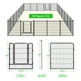 thumbnail image 4 of Decorative Garden Metal Fence 51ft (L)×32in(H) 22 Panels Heavy Duty Iron Wire Animal Barrier Temporary No Dig Fence Landscape Edging Privacy Fencing for Yard, Outdoor, Dog, Patio, Flower Bed, 4 of 8
