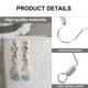 thumbnail image 4 of 50 piezas ganchos para pendientes piezas de pendientes DIY accesorios para fabricación de joyas para mujeres, 4 of 6