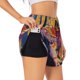 thumbnail image 1 of Balery Colorful Gecko Jungle Art Pantalones cortos deportivos para mujer con forro y dos bolsillos, elásticos, para entrenamiento, gimnasio, yoga-Large, 1 of 7