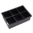 thumbnail image 1 of Cubitos de hielo geosintéticos de silicona, paquete de 6, caja de alimentos de rejilla grande, paquete de 6 cubitos de hielo de silicona, molde de silicona para cubitos de hielo cuadrados, 1 of 5