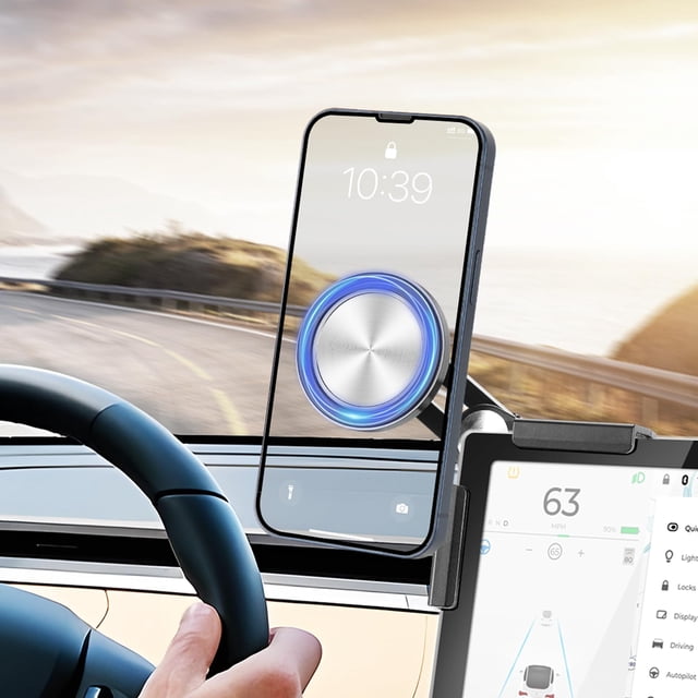 Soporte de teléfono BSADIY para Tesla Model 3 Model Y 2025 Magsafe