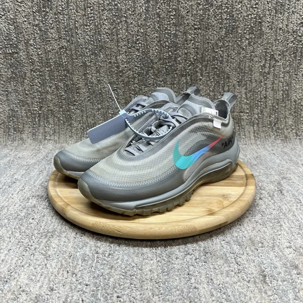 Ni - ke Off-White x Ni - ke Air Max 97 ‘Menta’ Women’s Size Size 7 Mens 5.5 AJ4585-101 GUC