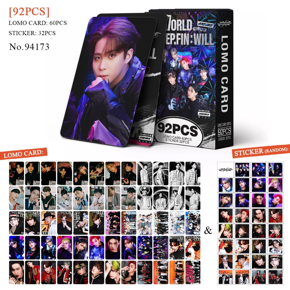 ATEEZ ユノ US限定 walmart特典 pew verトレカ Brand name kaizukichin 92pcs boxed photo card ATEEZ new