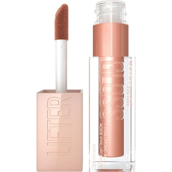 Maybelline Lifter Gloss Lip Gloss Makeup With Hyaluronic , Stone, 0.18 fl. oz.