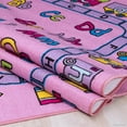 thumbnail image 3 of Allstar Pink Kids / Baby Room Area Rug. Learn ABC / Alphabet Letters Numbers with a Train Bright Colorful Vibrant Colors (3' 3" x 4' 10"), 3 of 7