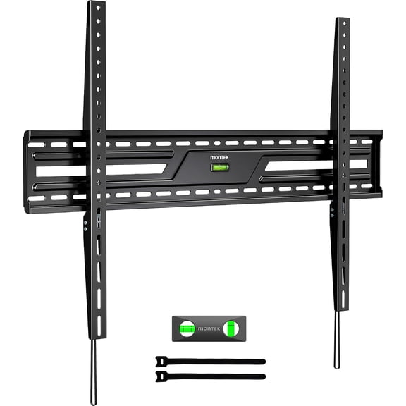 monTEK Heavy Duty Fixed TV Wall Mount for 50-100 inch TVs, Up to 200 lbs, VESA 900x600mm, Fits 16/18/24 inch Wood Studs, Low Profile