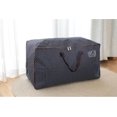 thumbnail image 4 of Bolsa grande de 100 l para guardar ropa debajo de la cama, con cremallera y resistente a la humedad (estrella gris), 4 of 5