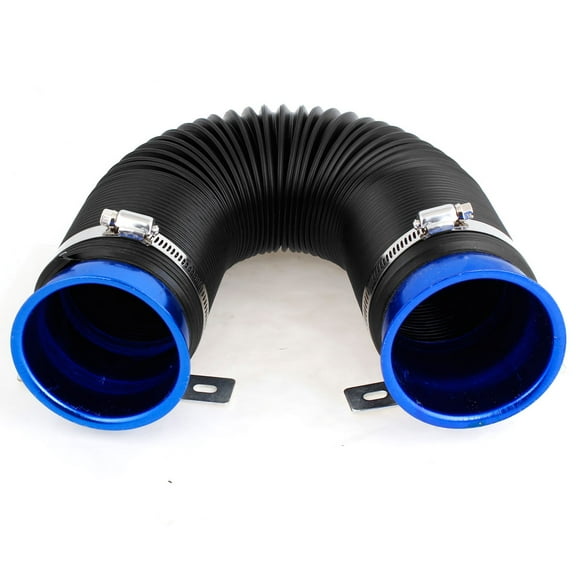 Unique Bargains Universal Car 3" Inner Dia Air Intake Inlet Hose Flexible Pipe Kit Black Blue