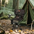 thumbnail image 4 of Goplus 2PCS 360° Swivel Hunting Chair with Mesh Cup Holder & Storage Pockets Cozy Backrest Camo, 4 of 9