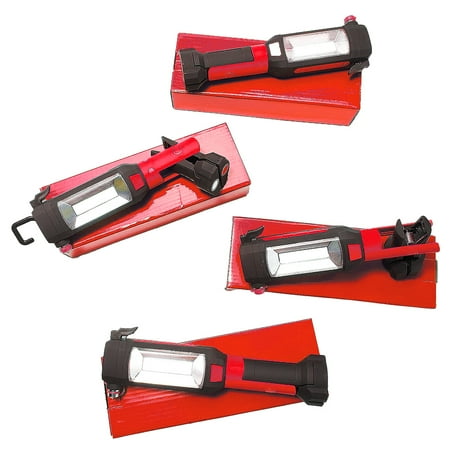 9-in-1 Emergency Auto Tool with Flashlight, Red, Set of 4