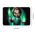 thumbnail image 3 of Lsque Chucky Pattern Doormat, Durable Flannel Fabric, Waterproof Stain and Fade Resistant, Low Profile,Indoor Outdoor Door Mats, Easy Clean Patio Entrance Mat, 16x24in, 3 of 8