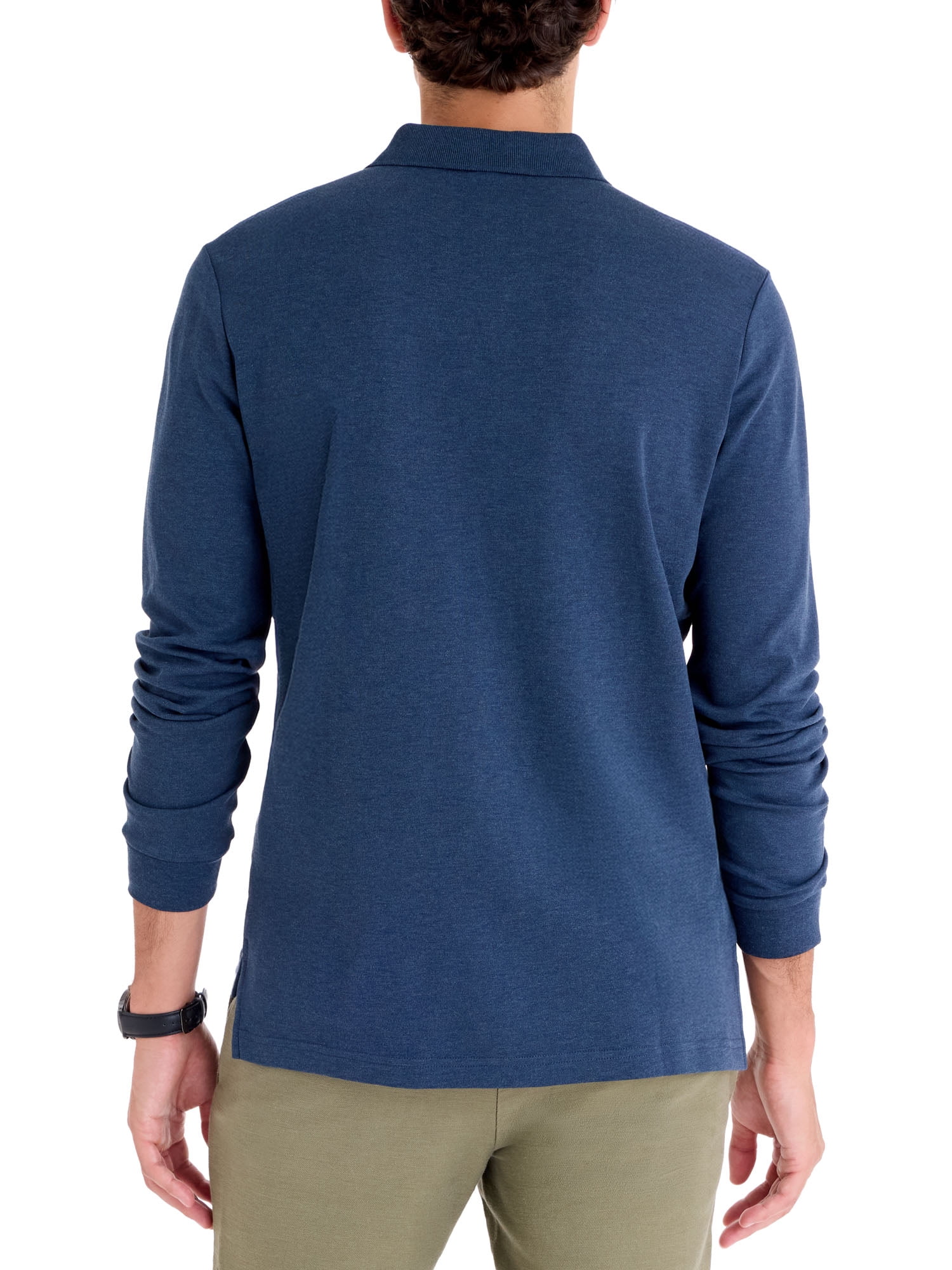 U.S. Polo Assn. Men's Long Sleeve Interlock Polo
