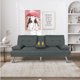 thumbnail image 1 of BSHTI 65.7 inch Futon Sleeper Sofa Bed, Tufted Backrest Sleeper Sofa Bed with Pillow Top Armrest My Lux Decor Round, 1 of 6