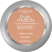 L'Oreal Paris True Match Super Blendable Oil Free Makeup Powder, Honey Beige, 0.33 oz