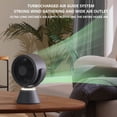thumbnail image 3 of Grey High Velocity Turbo Circulation Fan Usb Rechargeable Silent Motor 3 Speed Settings Timer For Home Office Air Movement Solution #Z4BBg, 3 of 7