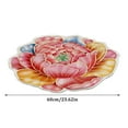 thumbnail image 3 of 3D Shaped Peony Blooming Flower Mat Cute Summer Doormat Coir Quick Drying, Machine Washable Entryway Rug Entry Way Rugs Indoor for Outside Patio Floor Entry Porch Garage Office, 24x24IN, 3 of 6